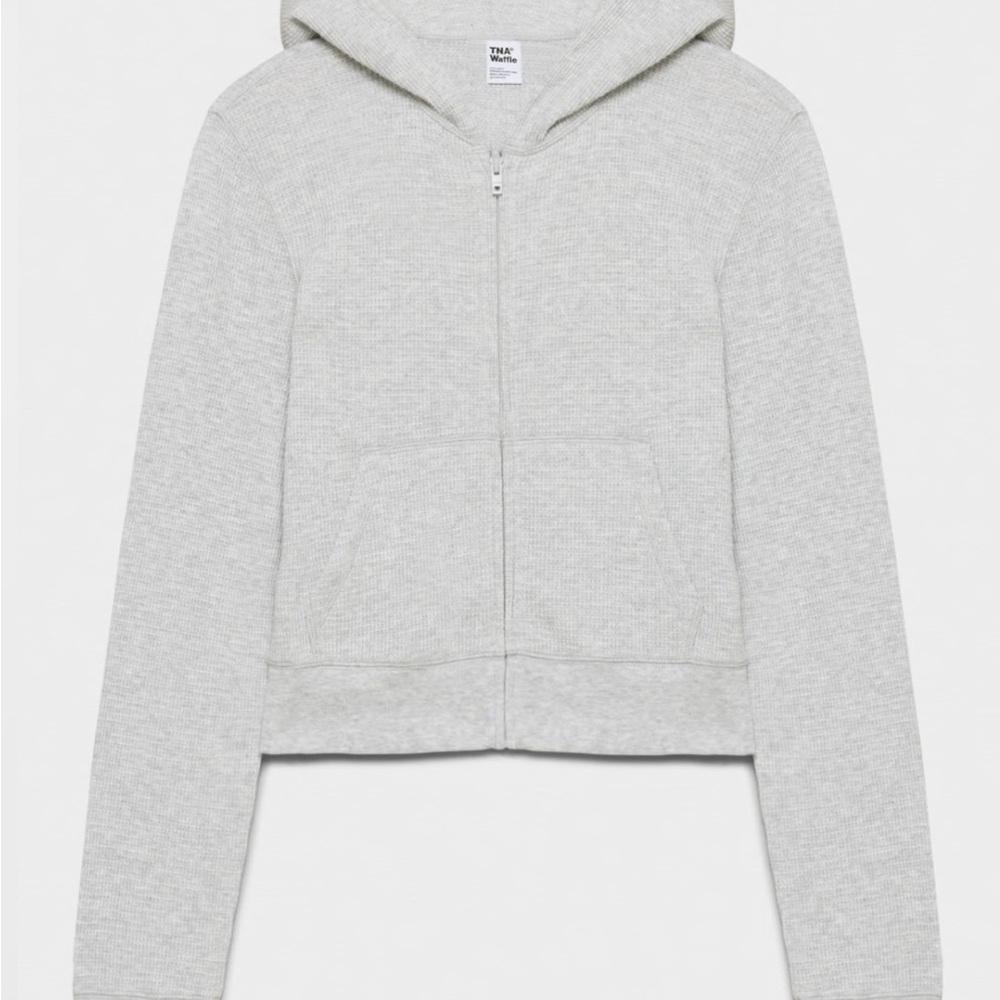 ARITZIA Waffle Knits Grey Hoodie